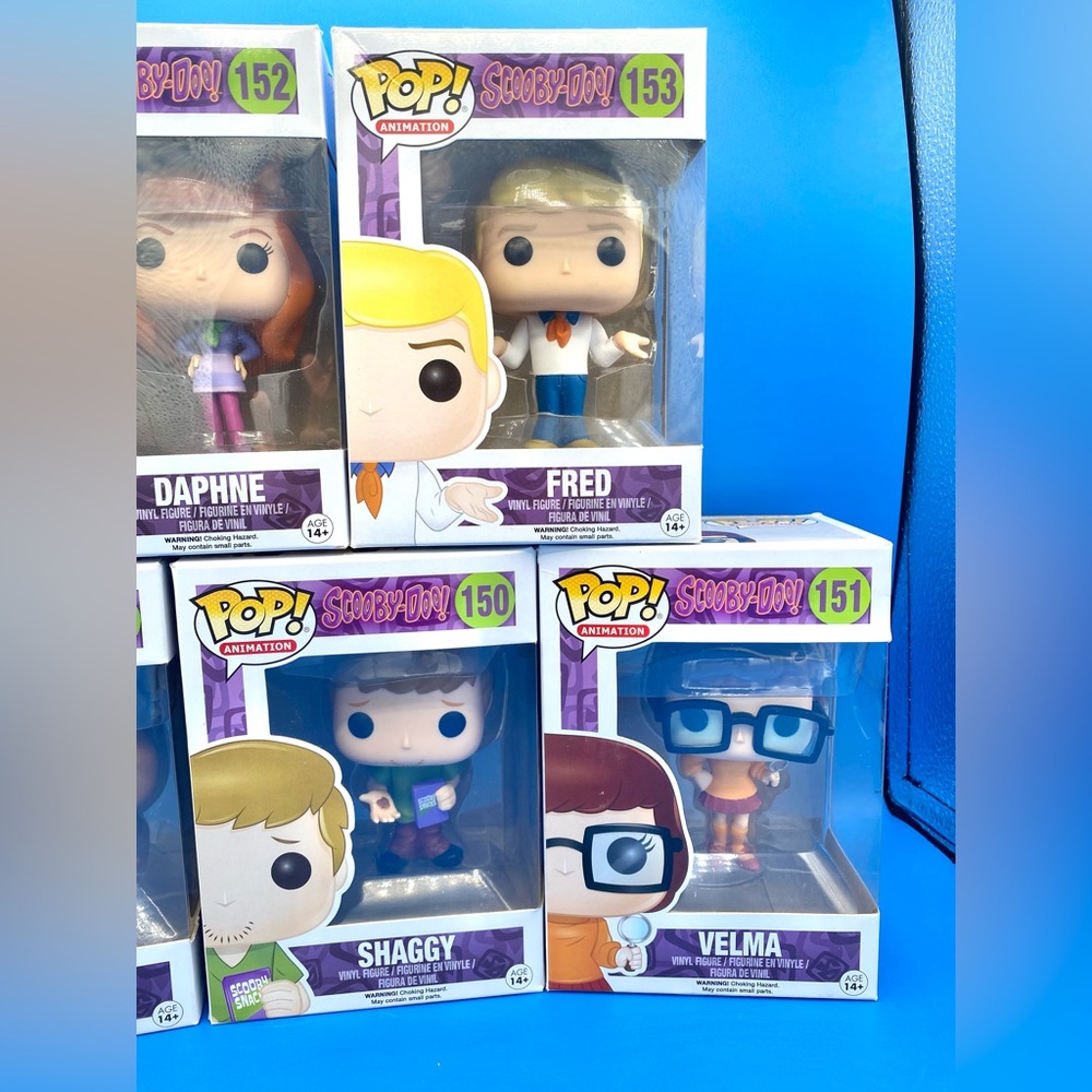 Funko Pop! Scooby-Doo: Shaggy Scooby-Doo Velma Daphne Fred #149-#153 - Set Of 5 - Picture 3 of 9